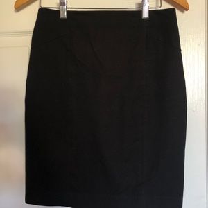 Black banana republic pencil skirt
